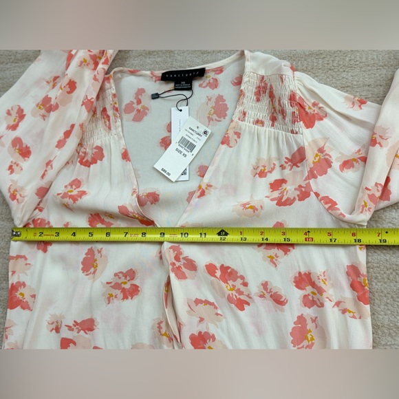 Sanctuary Women's Spring Punch Floral Surplice Long Sleeve Blouse, Size XS - Picture 6 of 11